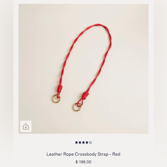 Parker Thatch Red rope crossbody strap - Picture 2 of 3